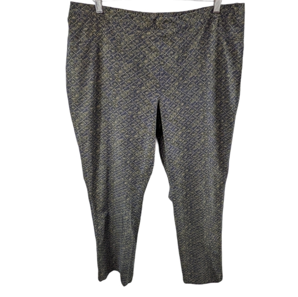 Isaac Mizrahi Live Pattern Pull On Dress Pants 2X